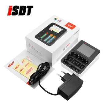 ISDT C4 8A Carregador da Bateria Inteligente Com Saída USB Para 18650 bateria 26650 AA AAA Bateria