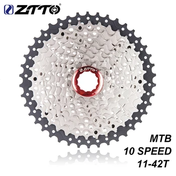 ZTTO 11-42T 10 Velocidade de 10s Grande Rácio MTB Mountain Bike Bicicleta Cassete de Engrenagens Para Peças M590 M6000 M610 M675 M780 X5 X7 X9