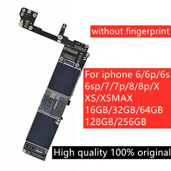 Qualidade alta Lógica placa-Mãe Sem impressões digitais Icloud Bloqueio Para o IPhone 6 6s 6P 6SP 7G 7P 8P 8 Plus X XS MAX 128GB 64GB de 256GB