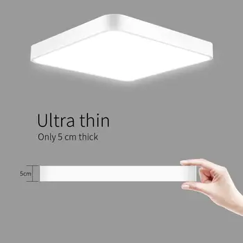36W Ultra-Fino LED Luz de Teto Quadrada Ilumina-se para Baixo para a casa-de-Banho, Cozinha Vivendo Lâmpada de Iluminação interna da C.A. 220V Luzes