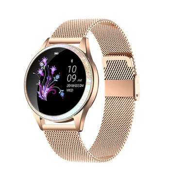 O mais novo KW20 Smart Watch Mulheres IP68 Waterproof a Monitorização da frequência Cardíaca Bluetooth Para Fitness Bracelete Feminino Smartwatch