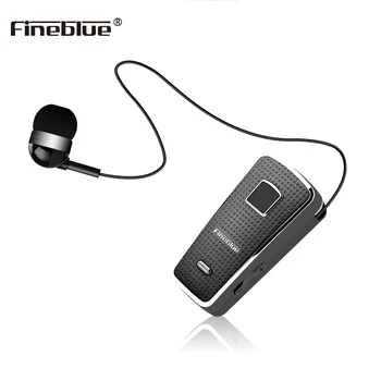 FineBlue F970 Pro chamada de vibração sem Fio Bluetooth Clipe de Colar Fone de ouvido Com Microfone de mãos-livres, Auricular de Negócios Fone de ouvido Estéreo