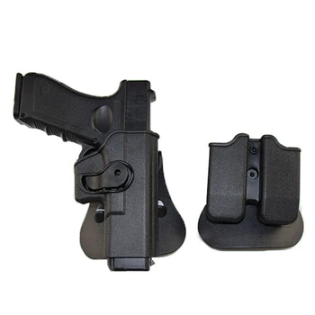 Tática IMI Estojo de Arma Para Glock 17 19/Beretta M9/Colt 1911 Combate Airsoft Estojo de Caça Arma Pistola Caso Saco Com Clip de Bolsa