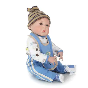 NPKCOLLECTION realistas reborn baby doll inteiro em vinil de silicone soft real toque suave boneca playmate fof crianças de presente de Aniversário