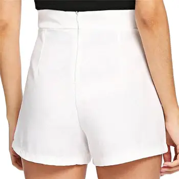 Mulheres Elegantes Calções De 2020 Verão Do Estilo De Coreia, Shorts Preto Branco