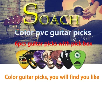 SOACH 2018 NOVO Super Kit de ferramentas de Guitar Tuner + Capo + Palheta Titular + PU Saco + 6 Cores Pega a Guitarra de Acessórios de Peças