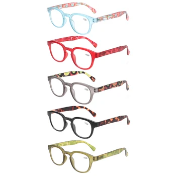 Moda, design impresso óculos de leitura para homens e mulheres mola dobradiça oval armações de óculos 1.0 1.5 2.0 2.5 3.0 4.0 ....