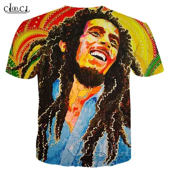 CLOOCL Reggae Criador de Bob Marley T-Shirts Homens Roupas de Impressão 3D Camiseta Homens Mulheres Harajuku Hip Hop Moda Streetwear 