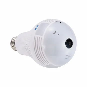 Escam QP136 HD 1080P de 2MP E27 potência do IP do WIFI da Câmera de 360 Graus Panorâmicas H. 264 Infravermelho Interior de Detecção de Movimento da Câmera de Segurança
