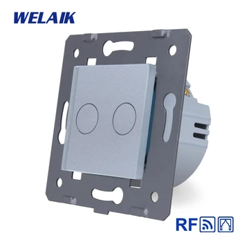 WELAIK UE RF Blinds-Painel de Vidro-Parede Interruptor de Toque do controle Remoto de uma Cortina interruptor do toque-DIY-Partes AC250V A923CLW