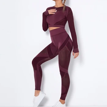 Mulher Perfeita conjunto de yoga Fitness Sport Suits GINÁSIO pano de Yoga Camisas de Cintura Alta Executando Calças Calças de Treino de Camisas, Tops Sutiã