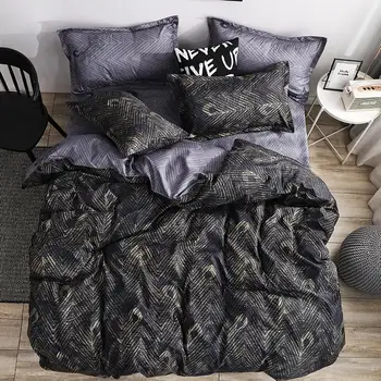 Roupa de cama simples padrão de capa de edredão Incluídas duas fronhas