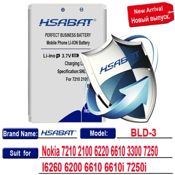 HSABAT 1850mAh BLD-3 BLD 3 BLD3 Bateria para Nokia 7210 2100 3300 6220 6610 I6260 6200 6610 6610i 7250i 7250 + número de rastreamento