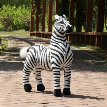 Fancytrader Novo Gigante De Pelúcia Macia Animais Simulados Zebra Brinquedo Fotografia Adereços Bom De Presente Do Bebê De 4 Tamanhos