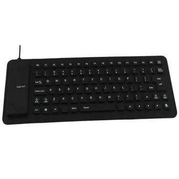 Teclado USB portátil Flexível Resistente à Água Soft Silicone teclado de Jogos para Computador Tablet PC Portátil
