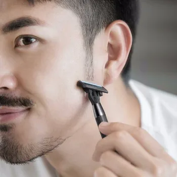 Xiaomi mijia Homens Navalha de barbear manual impermeável alemão importar Raspar a cabeça com Magnético Substituir o Clipe kit opcional