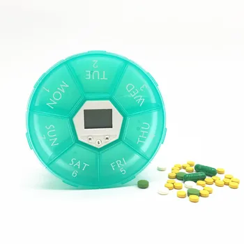 7 Grade Conveniente Pílula Inteligente Caixa De Lembrete Hermética Medicina Dispensador De Timer Relógio Despertador Comprimidos Organizador De Comprimidos Da Droga Recipiente