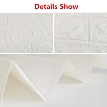 3D Adesivos de Parede Imitação de Tijolo Decoração do Quarto do Painel de Auto-adesiva de papel de Parede para Sala de estar, Cozinha, TV pano de Fundo a Decoração Home
