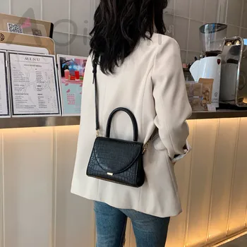 Pedra Padrão PU Couro Crossbody Sacos Para as Mulheres 2019 Luxo, Qualidade do Ombro Messenger Bag Lady Designer de Bolsas Totes
