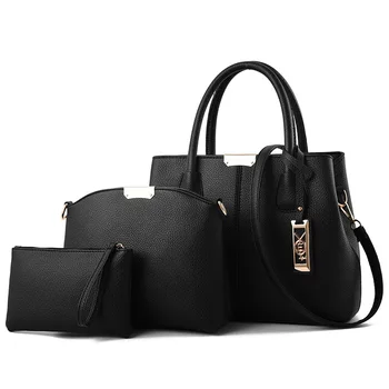 Mulheres saco Moda Casual Conter terno de Três peças de Luxo handbag Designer sacos de Ombro novas bolsas para mulheres 2020 Composto saco