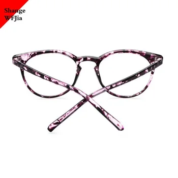 2020 Moda Das Mulheres De Óculos De Armação De Homens De Preto Óculos De Armação Vintage Rodada Limpar Lente De Óculos Ópticos Espetáculo Quadro