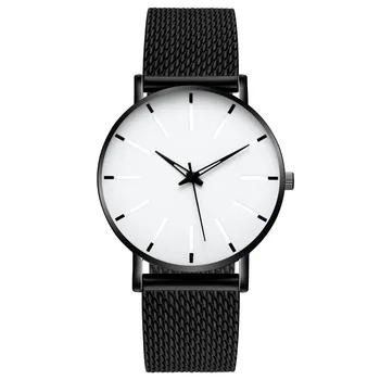 2020 Moda Relógios de Homens Cinto de Malha Ultra-Fino Relógio de Quartzo Business Casual Simples relógio de Pulso Relógio de Presentes Relógio Masculino