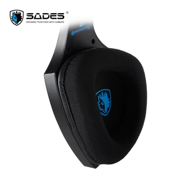 SADES Spellond Pro Bongiovi Acústica Fone de ouvido para Jogos de Graves Profundos Vibração de Fone de ouvido Microfone Omnidirecional
