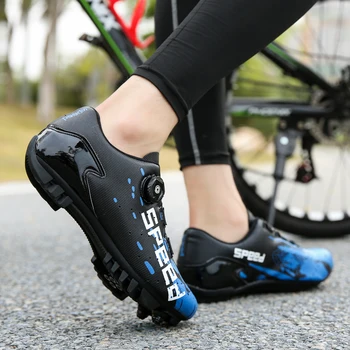 MTB sapatos de ciclismo de homens de bicicleta de estrada de tênis ultraleve bicicleta, tênis de auto-bloqueio profissional respirável