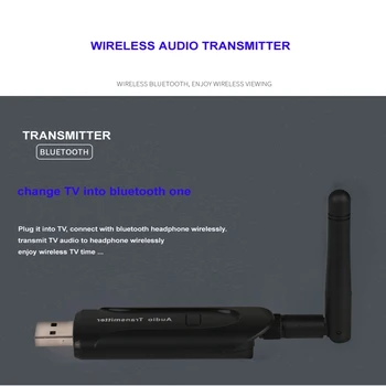 B5 sem Fio Bluetooth Música Transmissor de Áudio Estéreo Bluetooth 4.0 Transmissor Com a Antena CSR8670 para a TV Portátil de DVD do PC