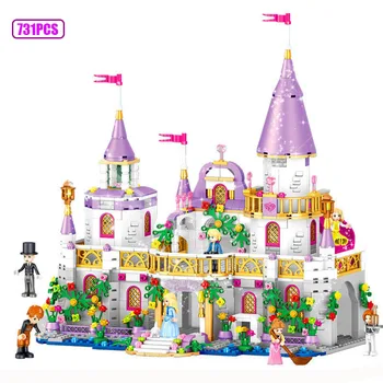 Todas as Meninas da Série Compatível Princesa de GELO Castelo de Blocos de Construção Amigos para Meninas Tijolos Figuras de Brinquedos para Crianças Presentes