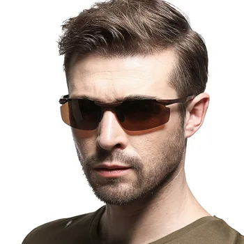 Quente dos homens de Moda UV400 Polarizada Revestimento de Óculos de sol dos homens de Condução Espelhos Oculos Óculos de Sol Óculos para homens Sunwear XY043