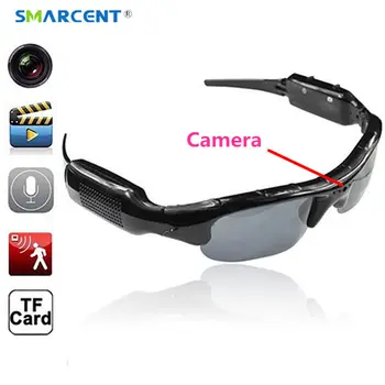 SMARCENT Esporte de Óculos com uma câmera com Áudio Som Bicicleta Micro Cam, Gravação de Vídeo Mini Câmera Filmadora Secreta Camara