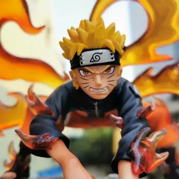 Naruto Kyuubi Kurama Estátua Diorama de PVC Figura de Ação do Anime Naruto Uzumaki Naruto Collectible Figurine Brinquedos Boneca de Presente