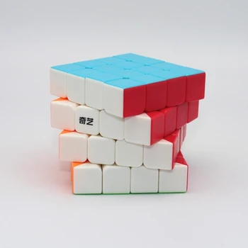 Qiyi cubo, caixa de presente de 4pcs/set Qiyi 2x2 3x3 4x4 5x5 velocidade de quebra-cabeça cubo mágico Qiyi cubo mágico profissional de brinquedos educativos para crianças