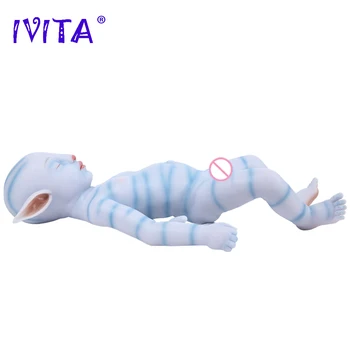 IVITA WG1806 51cm 2900g de Silicone Renascer Bonecas Realistas Bebê Dormindo de Olhos Fechados Filme de Brinquedos para Crianças de Natal