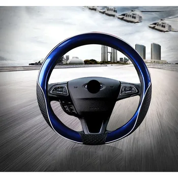 Carro Cobertura de Volante de ajuste para o Ford Mondeo Touro Auto de volante Capa Anti-Derrapante Universal de Couro de Carro-estilo