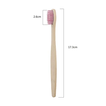 10pcs/set de Bambu de Dente, Escovas de Cerdas Macias Cuidados Orais de Viagens Escova de dentes Proteger Gengivas Eco-friendly Pincéis para Adultos Chridren