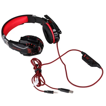 G9000 head-mounted do DIODO luminoso stereo gaming headset com microfone, apropriado para PC, PS4 jogadores profissionais de