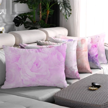 50x70 Retângulo fronhas Decorativas cor-de-Rosa da Flor Padrão de Almofadas Florais Pilllows para Sala de estar, Sofá-Cama Capa de Almofada