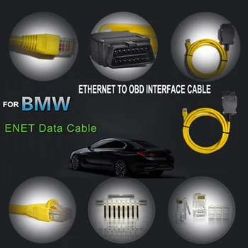 NOVO Ethernet para OBD Para BMW Série F ENET Cabo E-SYS ICOM 2 de Codificação Sem CD ESYS ICOM Codificação Ferramenta de Diagnóstico