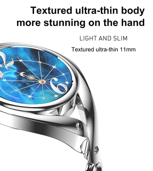 Smart Watch Mulheres DIY Cara de Relógio de Aço Inoxidável Completa Smart Watch para as Mulheres IP68 Impermeável BT5.0 LEMFO LEM1995 Assistir a Mulher de Presente