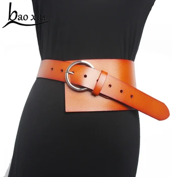 Nova Marca Moda Vintage Longo Cinto de Personalidade Cintura Grande Cabedal de Tiras de camisa com Cinto de Cinto Para as Mulheres Acessório