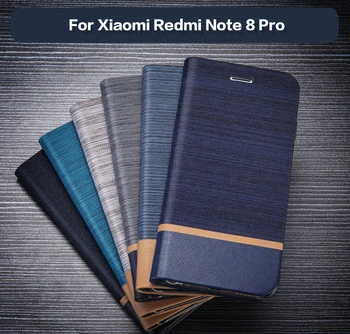 Couro do PLUTÔNIO de Carteira de Caso Para o Xiaomi Redmi Nota 8 Pro Telefone da empresa de Caso Para Redmi Nota 8 Pro Livro Caso de Silicone Suave da Tampa Traseira