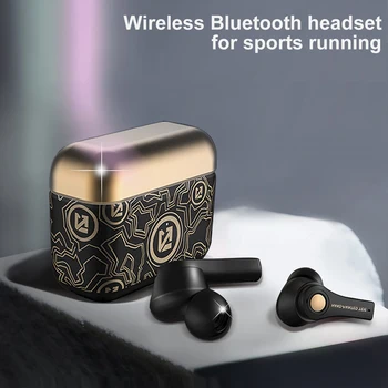 Bluetooth 5.0 Fones De Ouvido Sem Fio Mini Fones De Ouvido De Baixo Impermeável Graffiti Esportes Fones De Ouvido