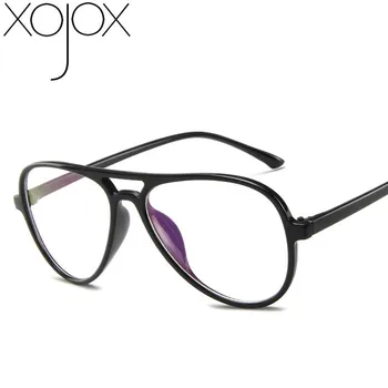 XojoX Moda Unissex Clássico Óculos de Armação Versátil Espelho Plano Tendência Retro Piloto da Marca do Designer de Óculos de Moldura para Homens Mulheres