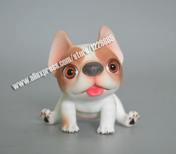 HeHeBJD boneca pet cachorro-dom, cachorrinho pequeno cão de estimação bjd arte de bonecos de brinquedo presentes