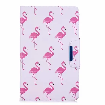 Bonito Unicórnio Flamingo Capa Para Samsung Galaxy Tab de Um ecrã de 10.1 Caso o Tablet Funda Para Samsung Galaxy Tab A6 10.1 2016 SM-T580 SM-T585