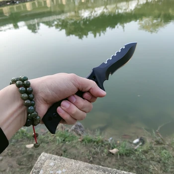 ENGRENAGEM TÁTICA de CAÇA de SOBREVIVÊNCIA LÂMINA de FACÃO Faca Espada Acampamento ao ar livre facas de Combate Lâmina Fixa ferramenta