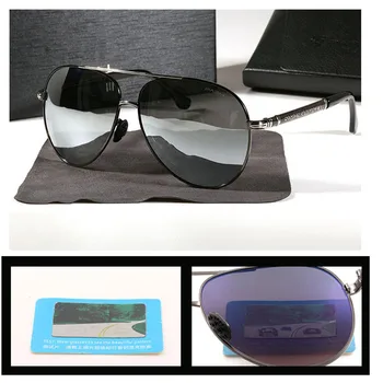 Cubojue 161mm de grandes dimensões Óculos de sol Polarizados Homens Enorme de Aviação de Óculos de Sol para Homem de Condução Tonalidade do Revestimento Anti-Reflexo UV400