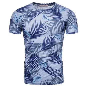 2020 Verão de Novo Algodão T-shirt de Impressão Homens de Moda Casual Havaí Homens do Estilo T-Shirt O decote em Camisetas de Alta qualidade Tops Tees Homens